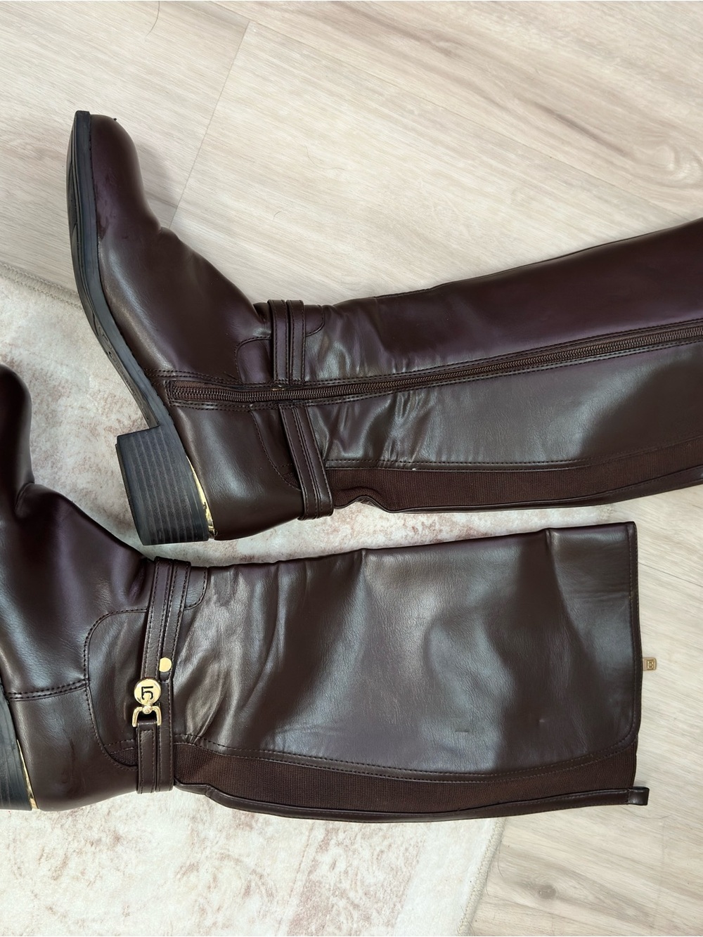 Liz Claiborne Tacca tall riding boots in a rich dark brown, women’s size 7M.